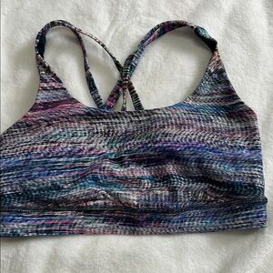 Lululemon Multicolor Strappy Sports Bra